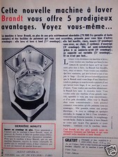 PUBLICITÉ 1954 MACHINE A