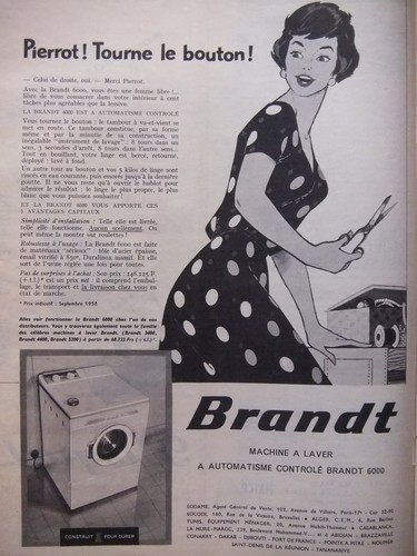 Publicité 1958 machine - machine, a